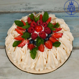 Pavlova torta 10 szelet