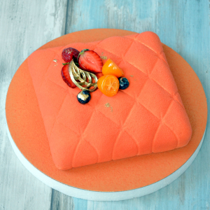 №4, 7 szeletes narancssarga torta 16x16 cm