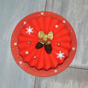 №7: Karácsonyi 5 szeletes torta (15 cm átmérő)