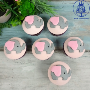 Elefantos muffin 6db
