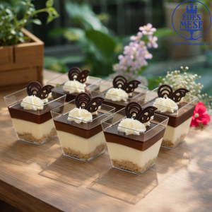 Pohárdesszert csokoládés mousse 9db